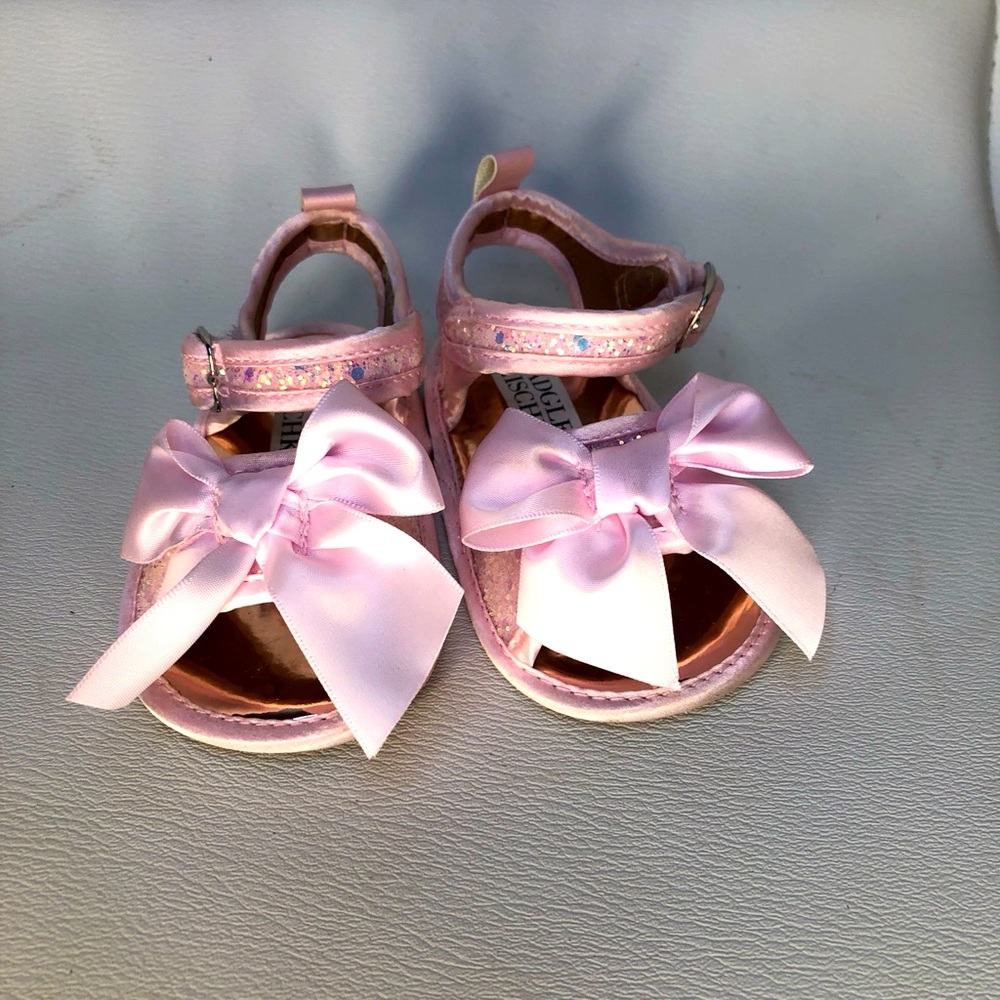 Baby Girls Badgley Mischka Carabling Infant Dress Sandals Shoes SZ 3 New Pink